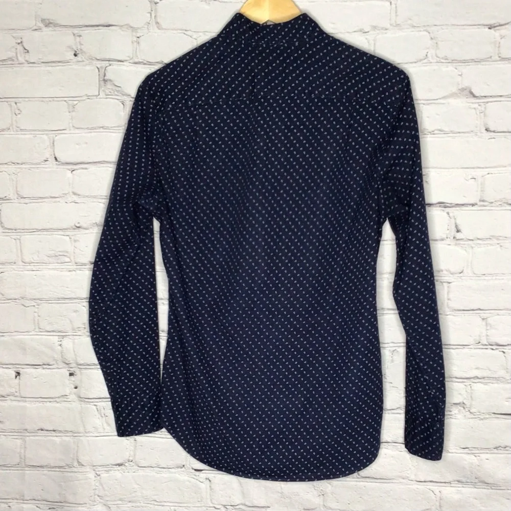 J. Crew print down front